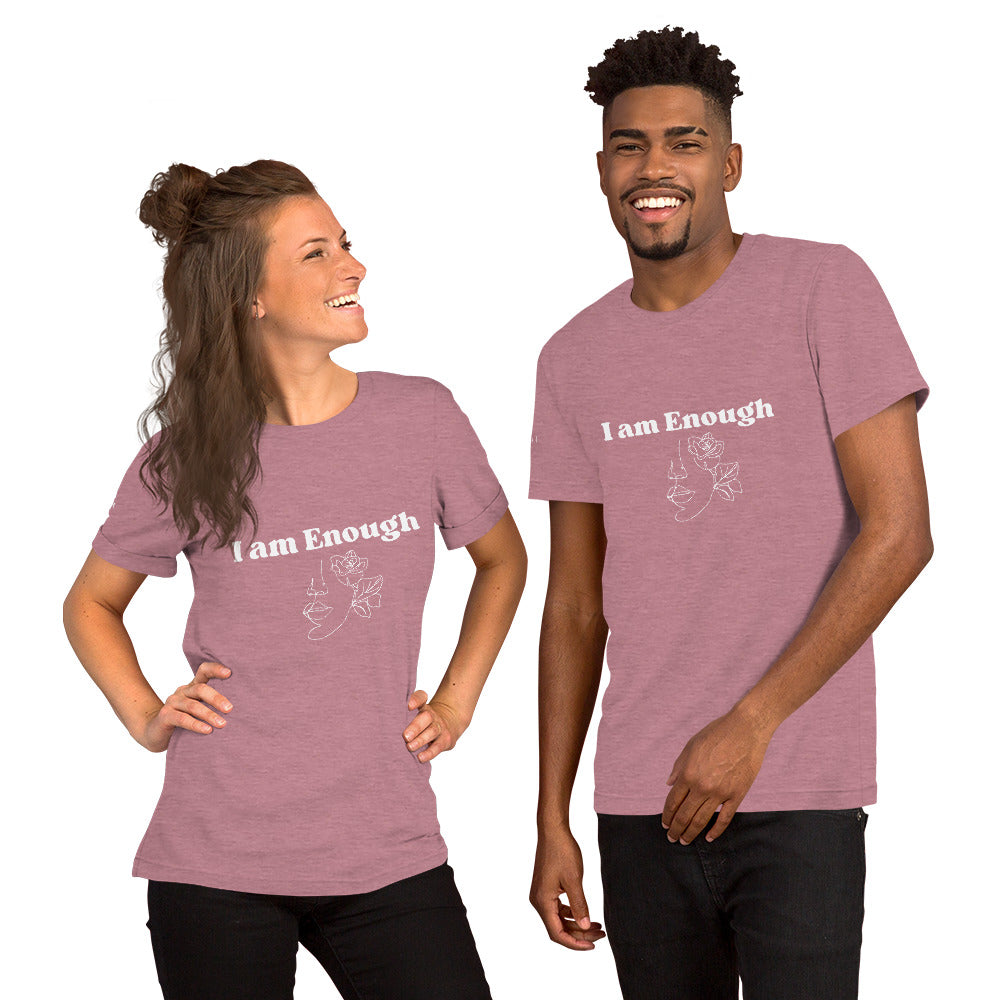 "I am Enough" Positive Affirmations Double Sided Unisex T-shirt