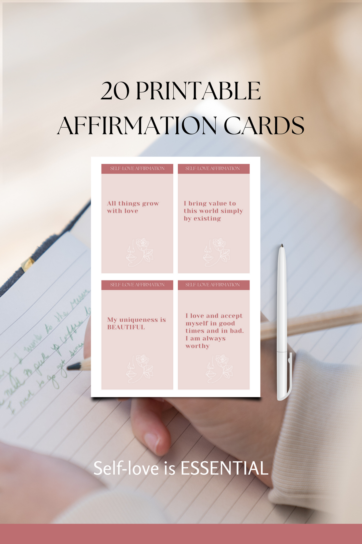Self-Love Affirmation Cards