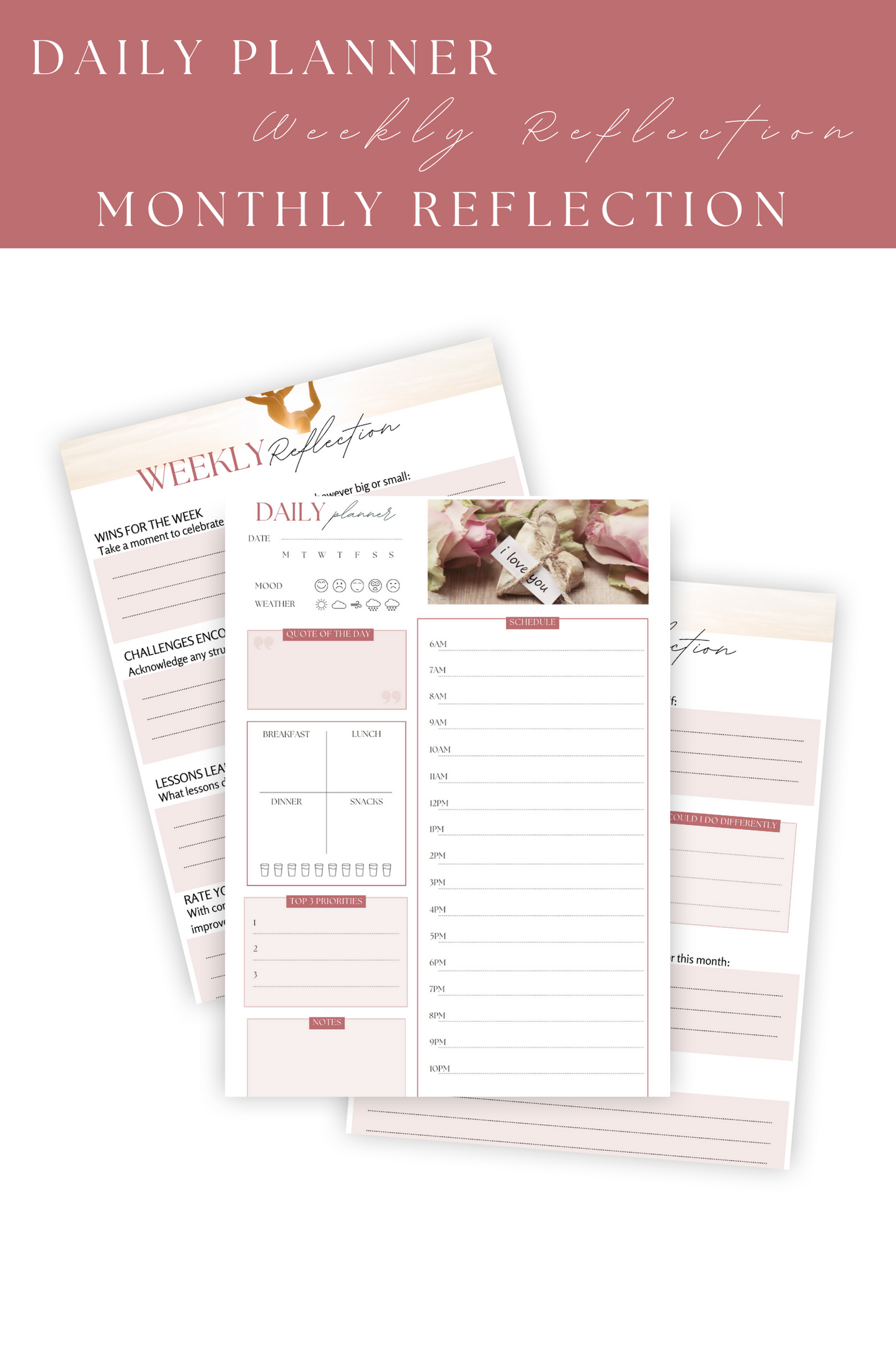 Daily & Monthly Self-love Printable Practices