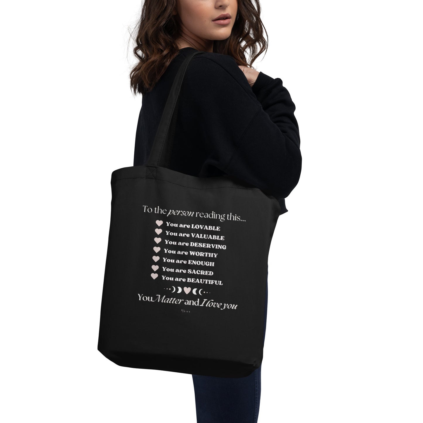 "I am Enough" Positive Affirmations Eco Tote Bag