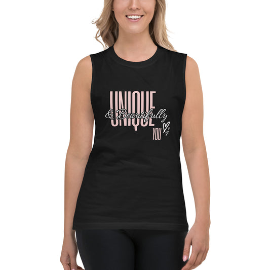 Unique & Beautifully You Unisex Muscle Shirt
