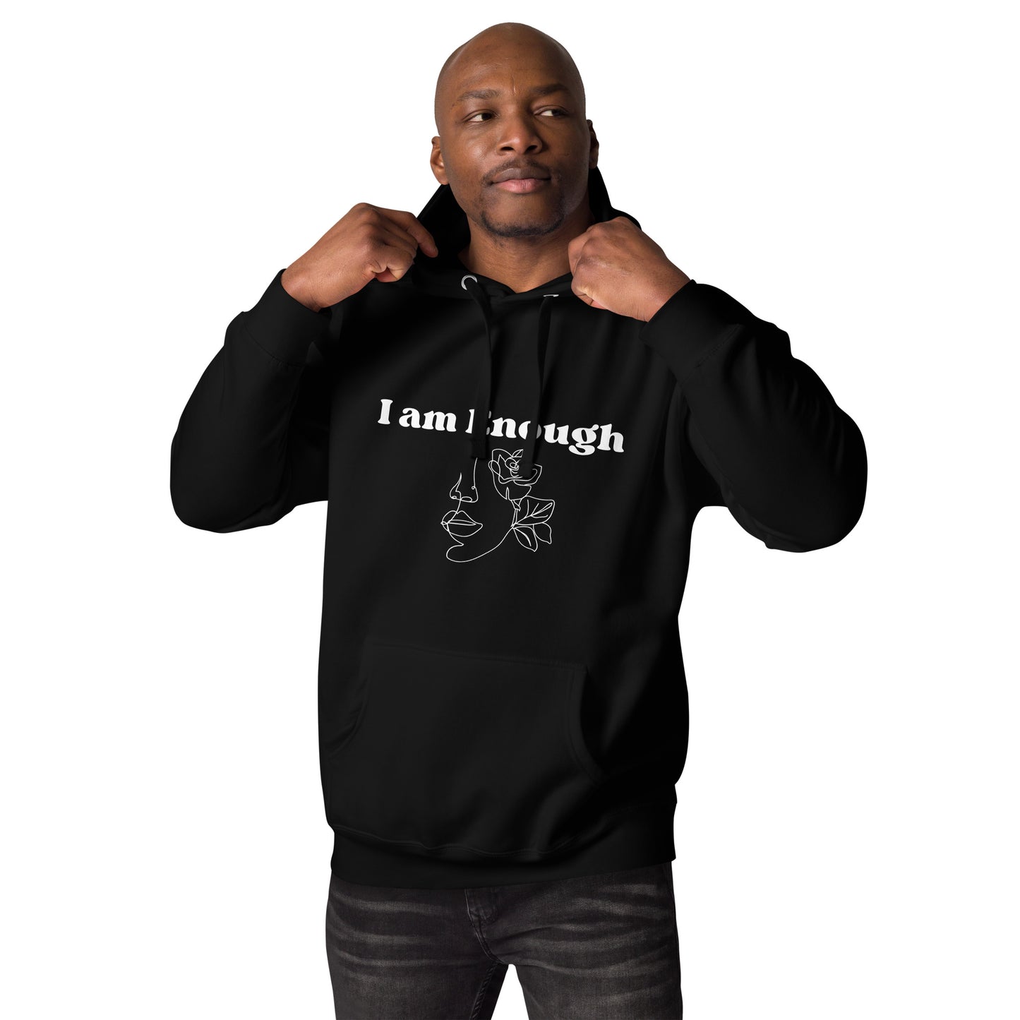 "I am Enough" Positive Affirmations Double Sided Unisex Hoodie