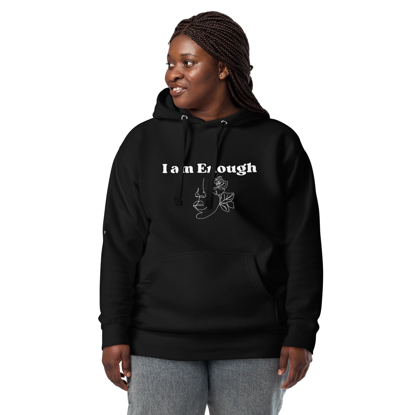"I am Enough" Positive Affirmations Double Sided Unisex Hoodie