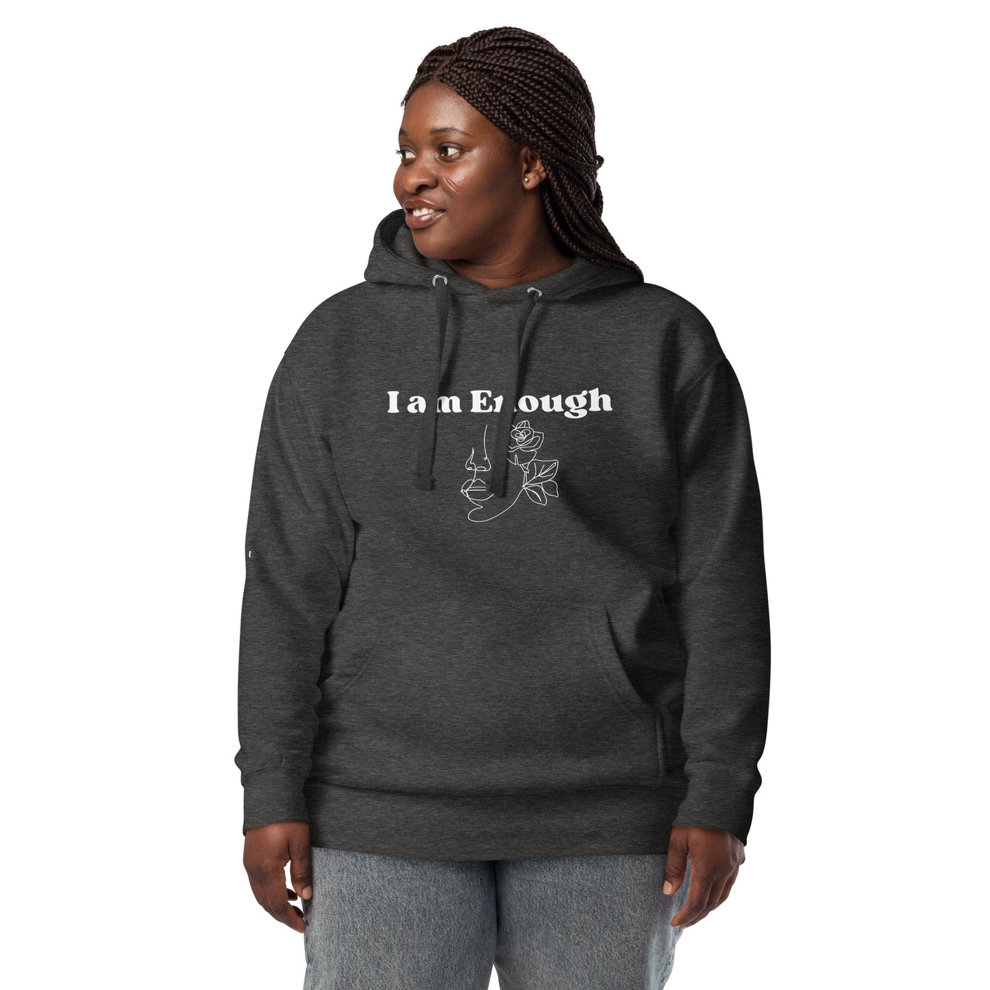 "I am Enough" Positive Affirmations Double Sided Unisex Hoodie