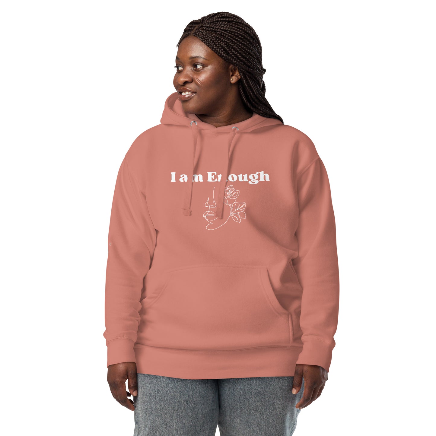 "I am Enough" Positive Affirmations Double Sided Unisex Hoodie