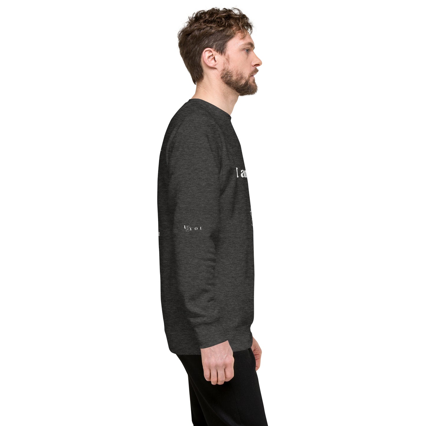 "I am Sacred" Positive Affirmations Double Sided Unisex Premium Sweatshirt