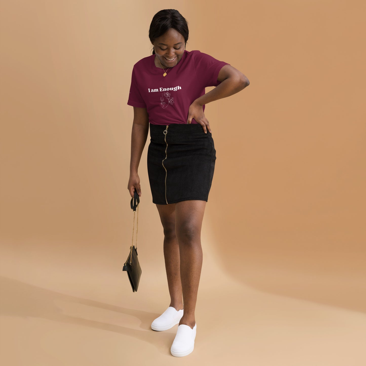 "I am Enough" Positive Affirmations Double Sided Unisex T-shirt