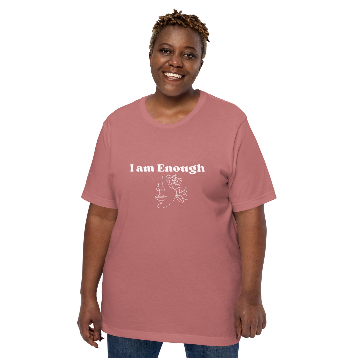 "I am Enough" Positive Affirmations Double Sided Unisex T-shirt
