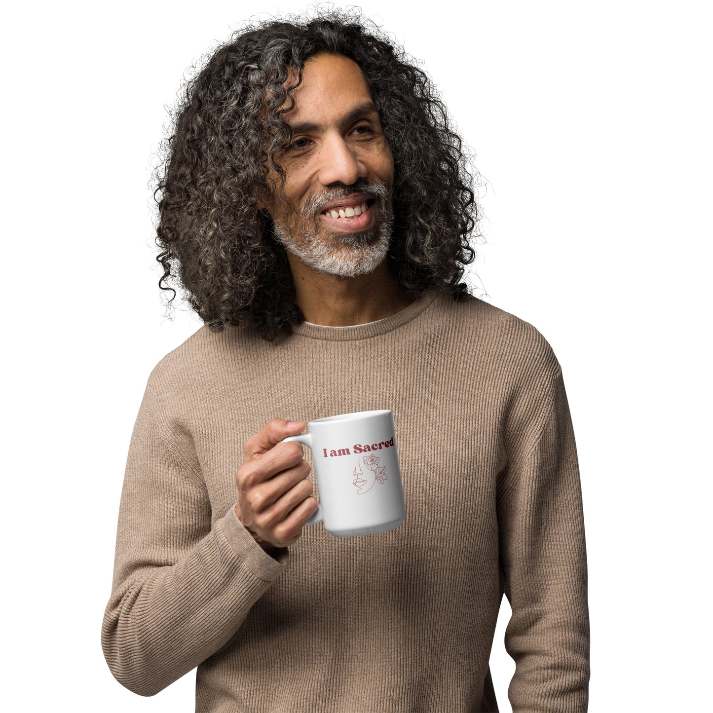 "I am Sacred" Positive Affirmations White Mug