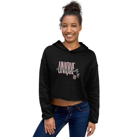 Unique & Beautifully You Crop Hoodie