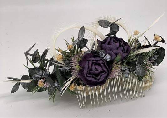 Intention setting royal beauty floral hair accessory