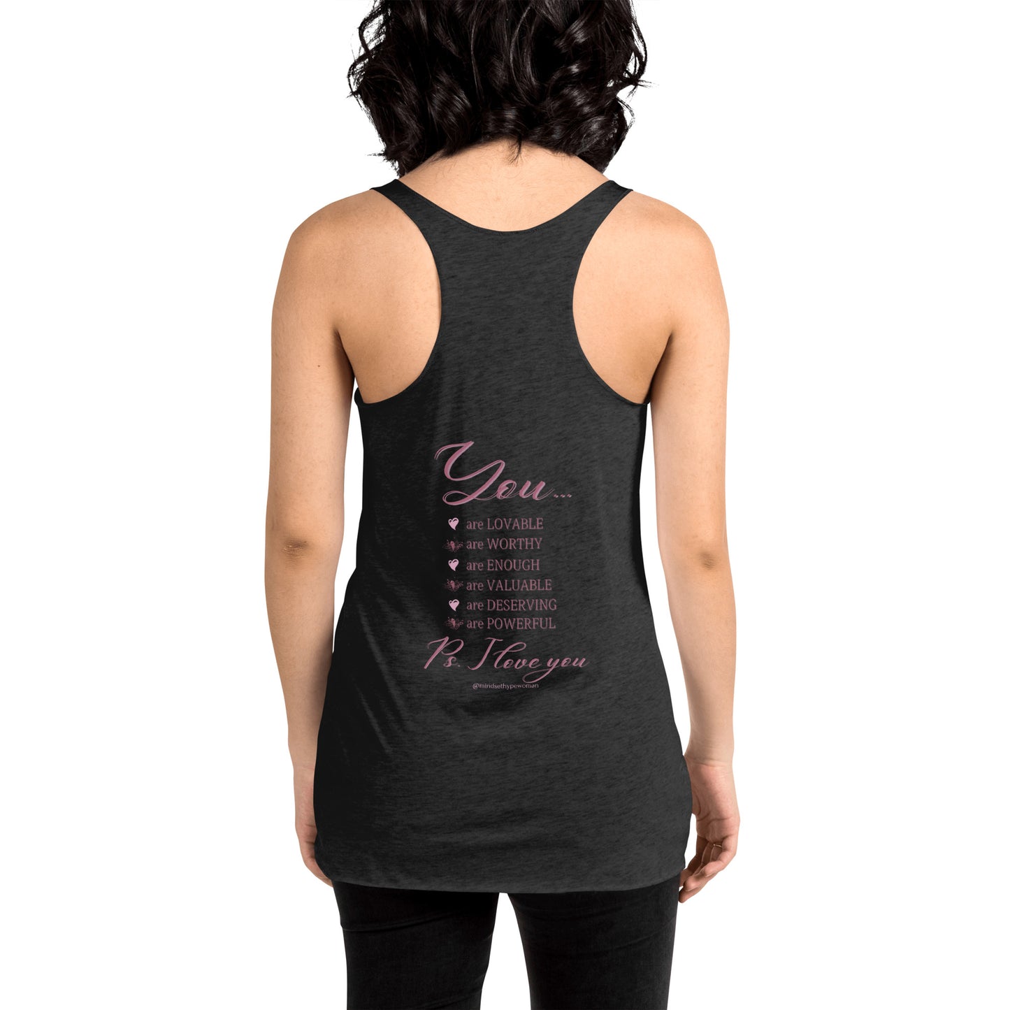 Wherever you go, go with all your heart Racerback Tank